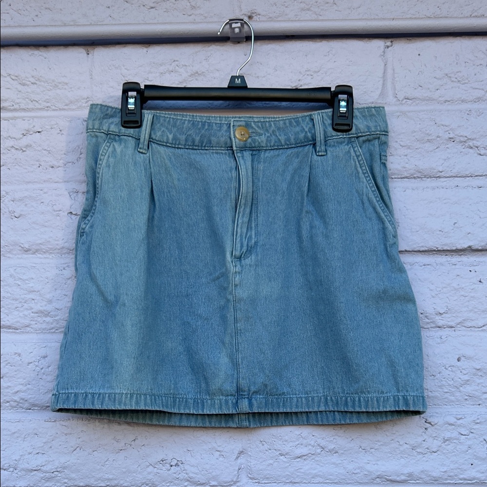 Quiksilver Light Blue Denim Mini Skirt